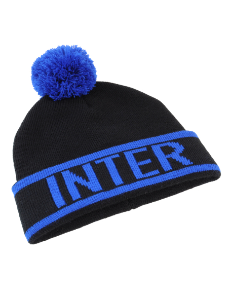 Cappello Ponpon Maglia Jacquard 100%pc Inter - Imma Italy