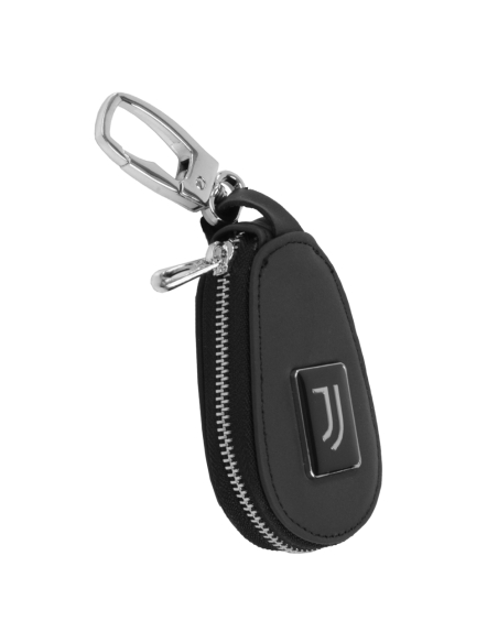 Portachiavi Pelle Con Zip Est.100%pelle Int.100%pu Juventus - Imma Italy