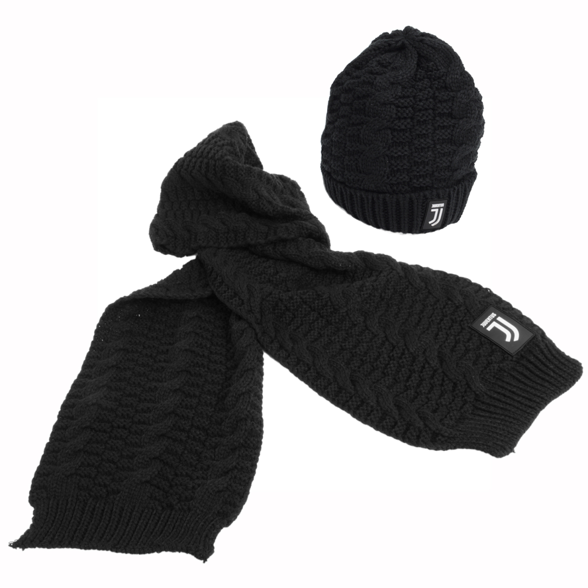 Set Cappello E Sciarpa Trecce 100%pc Juventus - Imma Italy