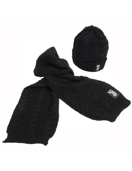 Set Cappello E Sciarpa Trecce 100%pc Juventus - Imma Italy