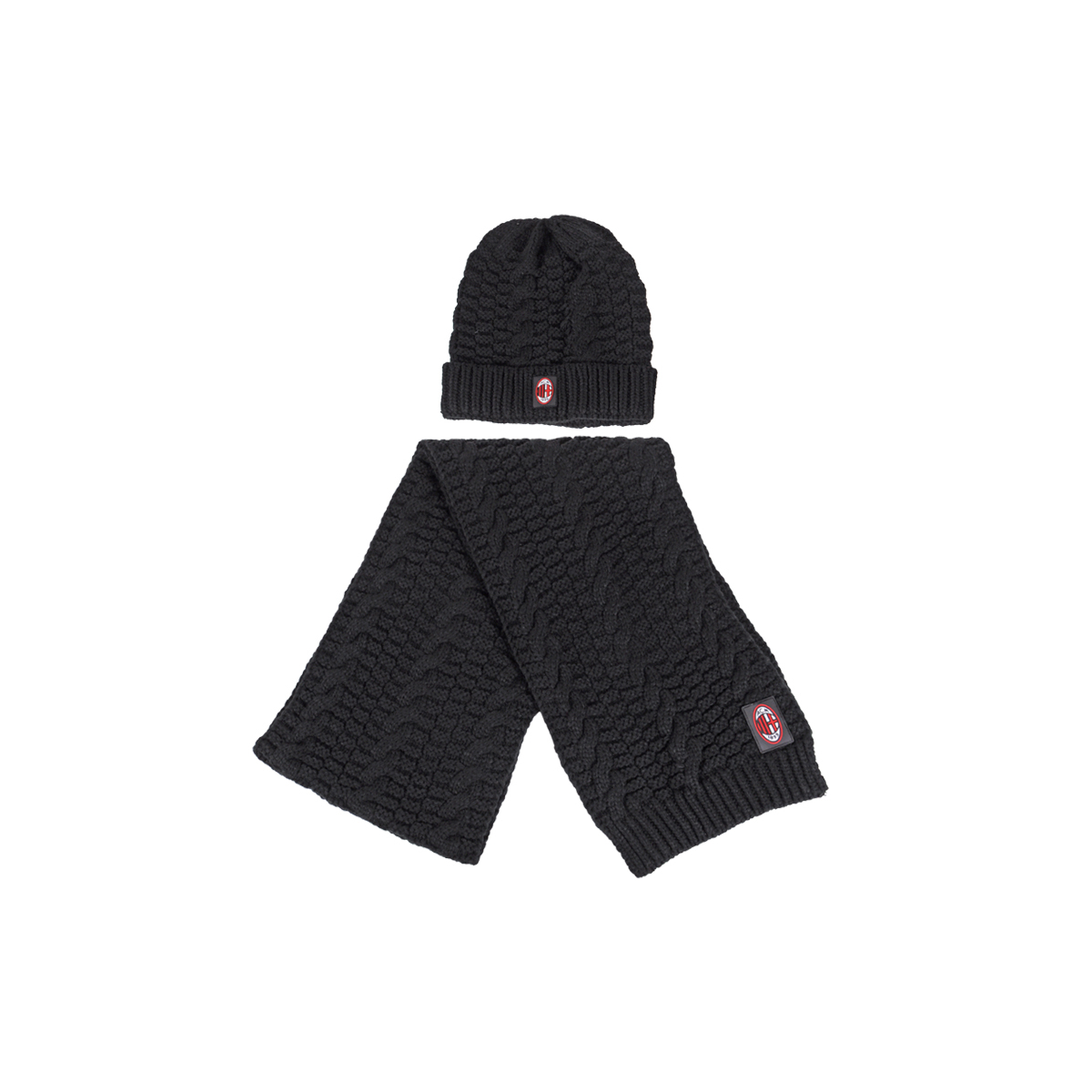 Set Cappello E Sciarpa Trecce 100%pc Milan - Imma Italy
