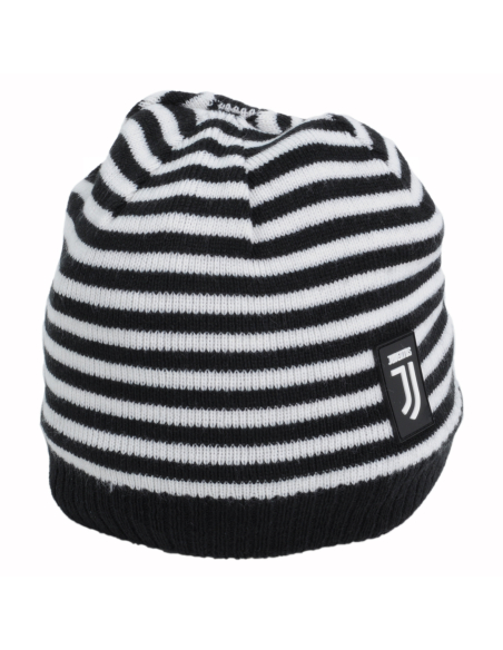 Cappello Cuffia A Maglia Righe Baby 50%pc 50%co Juventus - Imma Italy