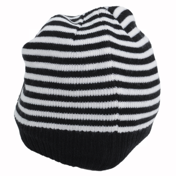 Cappello Cuffia A Maglia Righe Baby 50%pc 50%co Juventus - Imma Italy 2