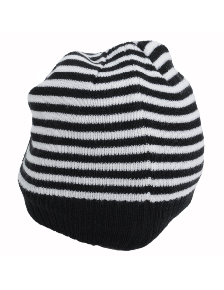 Cappello Cuffia A Maglia Righe Baby 50%pc 50%co Juventus - Imma Italy