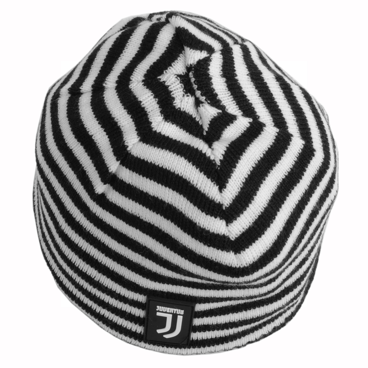 Cappello Cuffia A Maglia Righe Baby 50%pc 50%co Juventus - Imma Italy