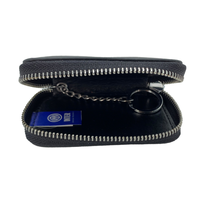 Portachiavi Pelle Con Zip Est.100%pelle Int.100%pu Inter - Imma Italy 2
