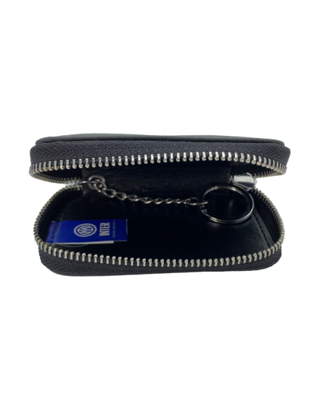 Portachiavi Pelle Con Zip Est.100%pelle Int.100%pu Inter - Imma Italy