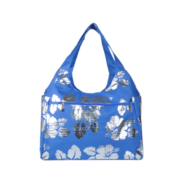 Borsa Mare Rib Stop Tonda Ibiscus Metal 100%pl Aqua Di Mare - Imma Italy