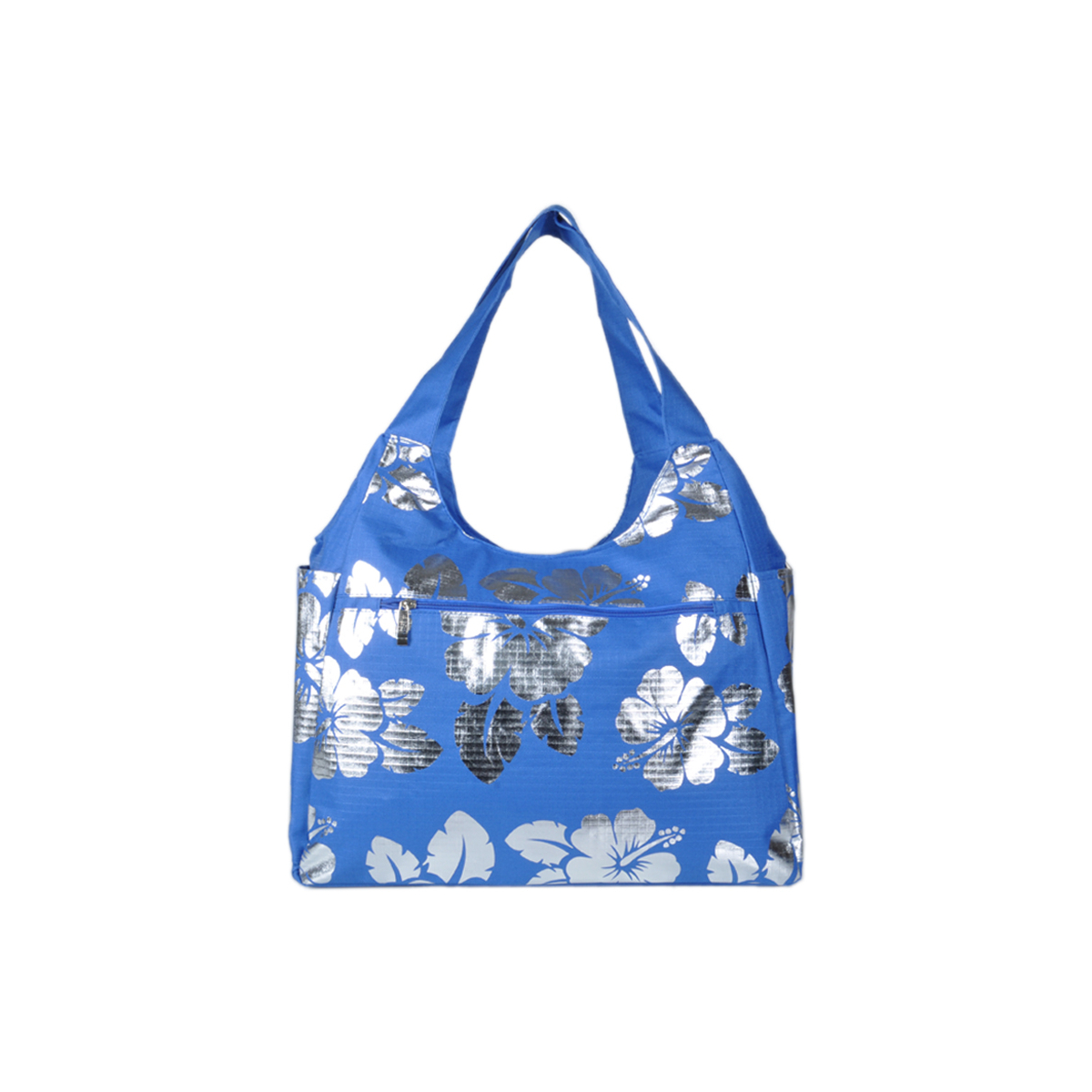 Borsa Mare Rib Stop Tonda Ibiscus Metal 100%pl Aqua Di Mare - Imma Italy
