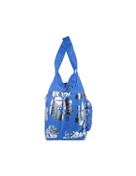 Borsa Mare Rib Stop Tonda Ibiscus Metal 100%pl Aqua Di Mare - Imma Italy