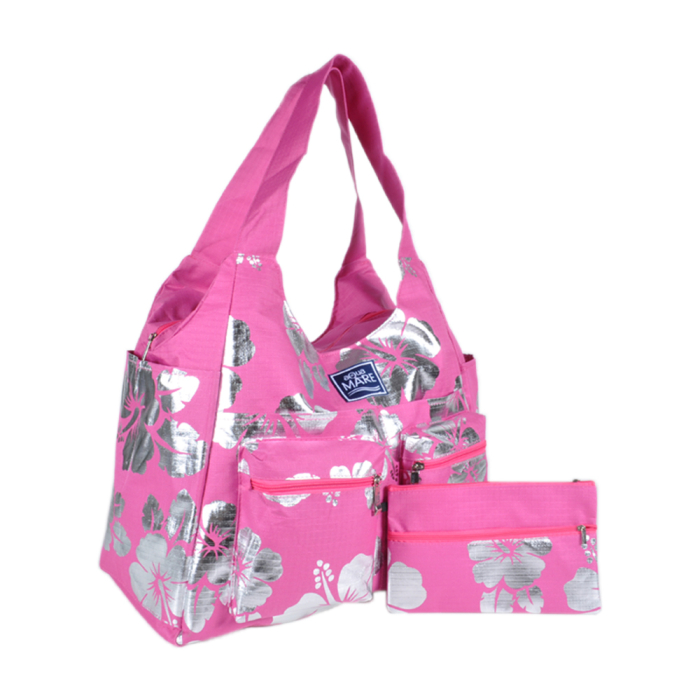 Borsa Mare Rib Stop Tonda Ibiscus Metal 100%pl Aqua Di Mare - Imma Italy 2
