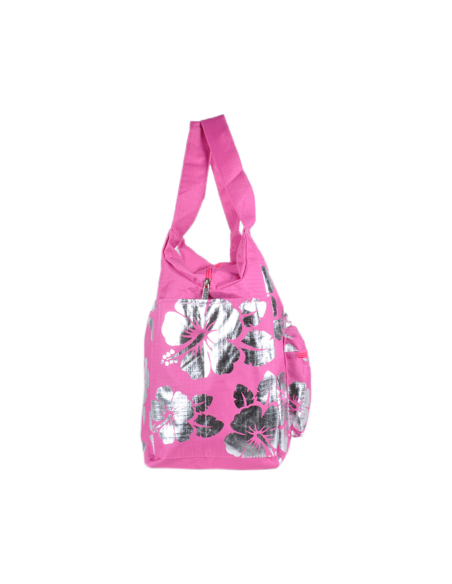 Borsa Mare Rib Stop Tonda Ibiscus Metal 100%pl Aqua Di Mare - Imma Italy