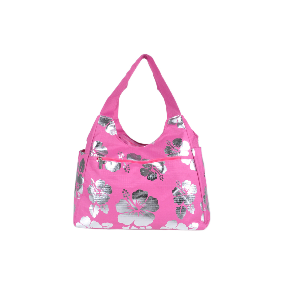 Borsa Mare Rib Stop Tonda Ibiscus Metal 100%pl Aqua Di Mare - Imma Italy