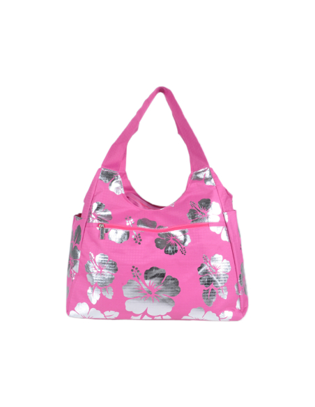 Borsa Mare Rib Stop Tonda Ibiscus Metal 100%pl Aqua Di Mare - Imma Italy