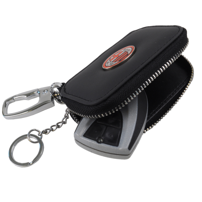 PORTACHIAVI PELLE CON ZIP Est.100%PELLE Int.100%PU MILAN 2