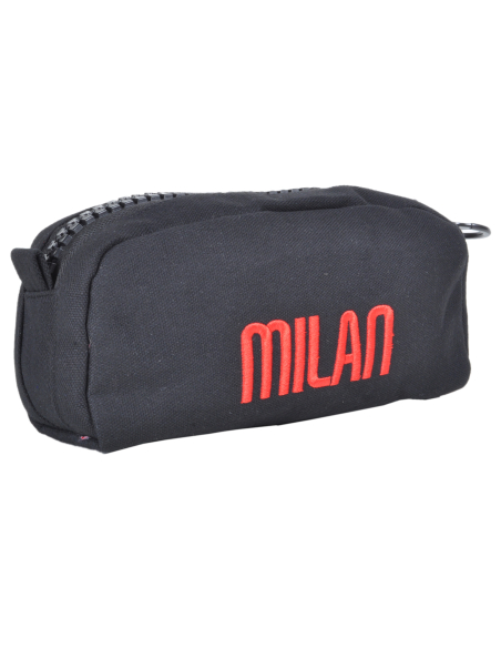 POCHETTE CANVAS BIG CON ZIP GRANDE 80% PL 20%CO MILAN