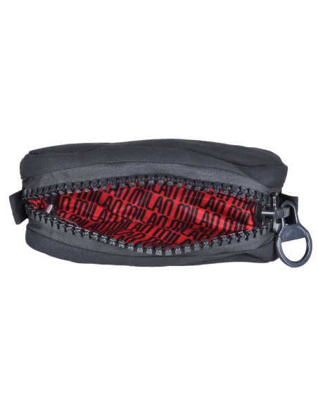 POCHETTE CANVAS BIG CON ZIP GRANDE 80% PL 20%CO MILAN