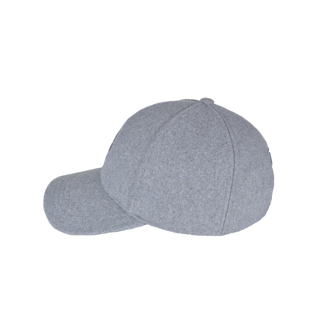 CAPPELLO BASEBALL FELTRO RICAMO GRIGIO 100%PL MILAN