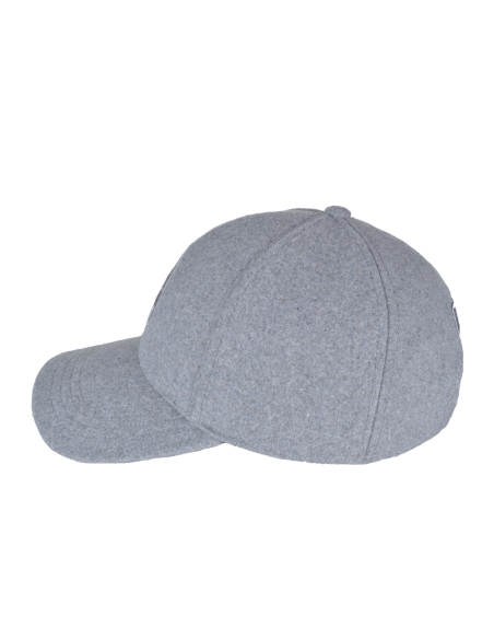 CAPPELLO BASEBALL FELTRO RICAMO GRIGIO 100%PL MILAN