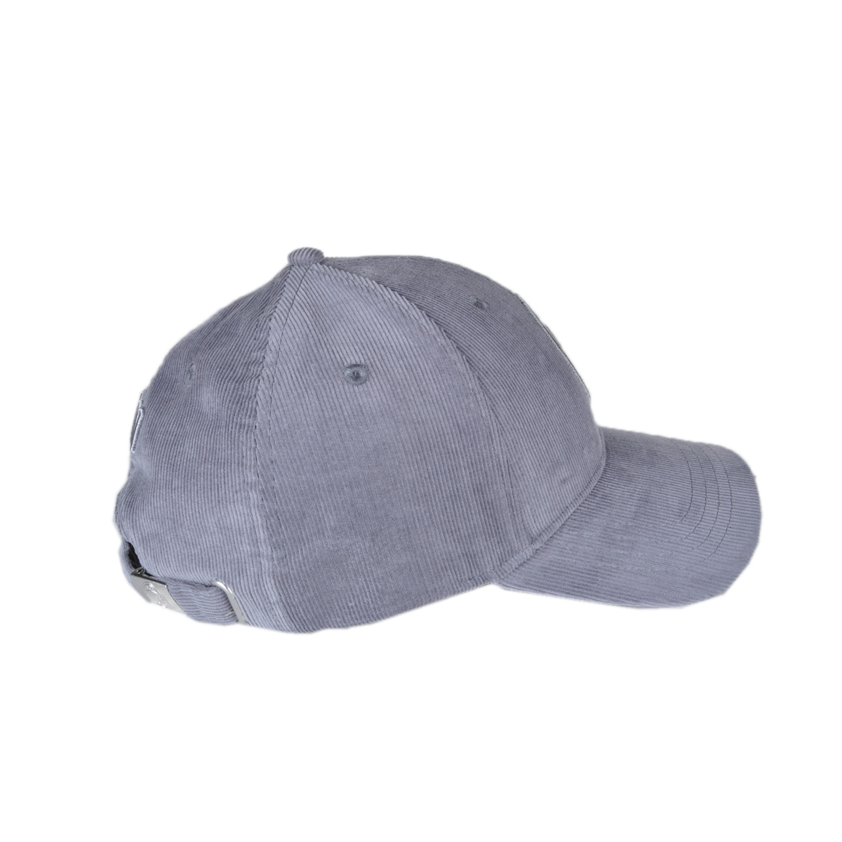 CAPPELLO BASEBALL VELLUTO RICAMO GRIGIO 100%CO MILAN