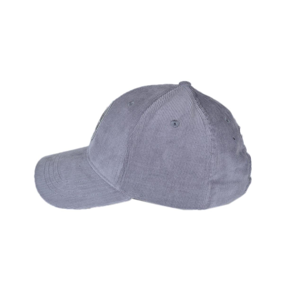 CAPPELLO BASEBALL VELLUTO RICAMO GRIGIO 100%CO MILAN