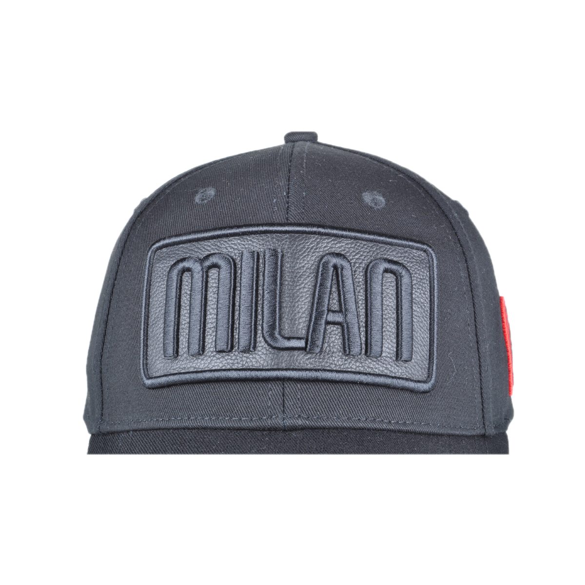 CAPPELLO BASEBALL PATCH PELLE RICAMATO 100%CO MILAN