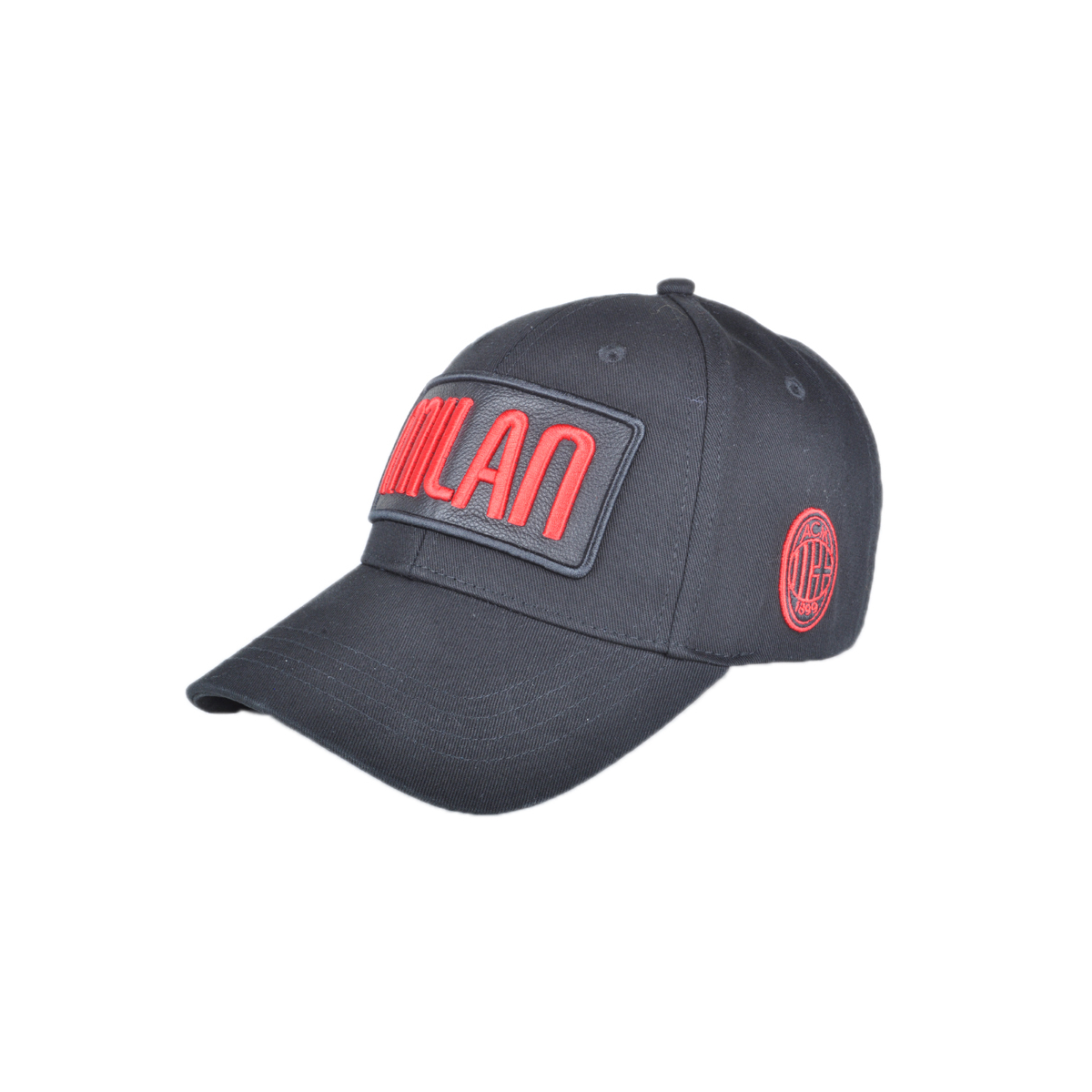 CAPPELLO BASEBALL PATCH PELLE RICAMATO 100%CO MILAN