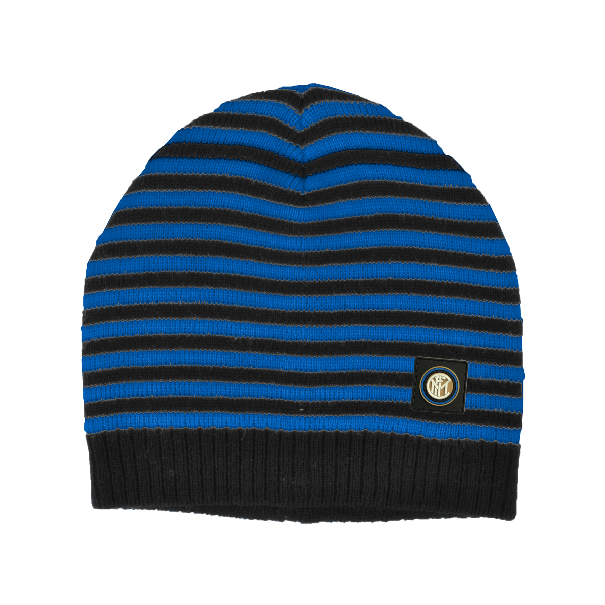 Cappello Cuffia A Maglia Righe Kids 50%pc 50%pl Inter - Imma Italy