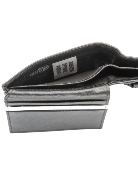 PORTAFOGLIO SAFFIANO SLIM 100% PELLE JUVENTUS