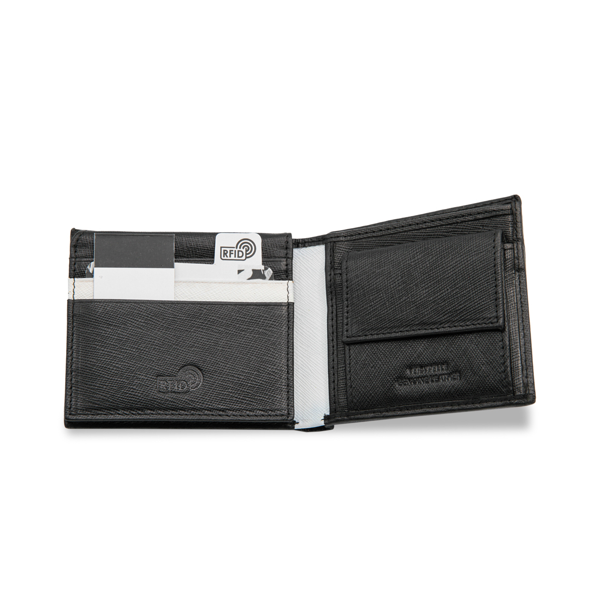 PORTAFOGLIO SAFFIANO SLIM 100% PELLE JUVENTUS