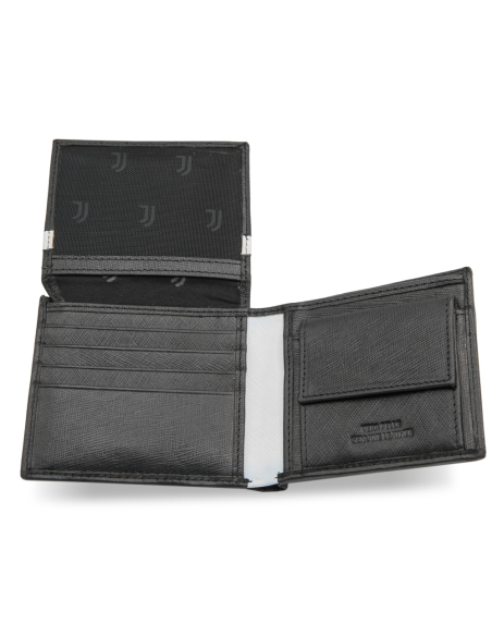 PORTAFOGLIO SAFFIANO SLIM 100% PELLE JUVENTUS