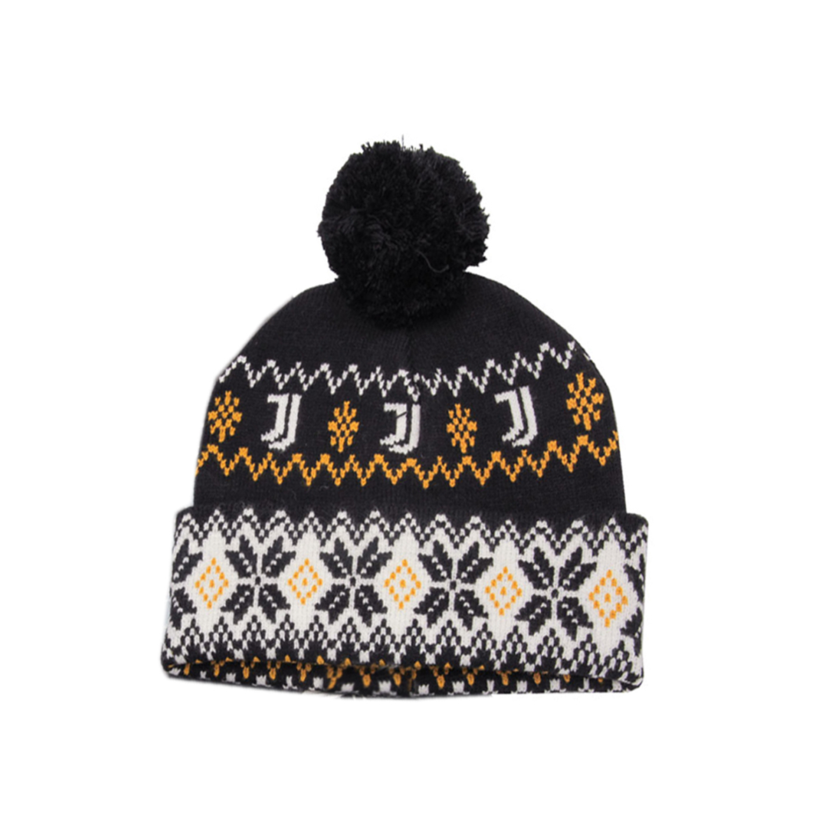 CAPPELLO PONPON JACQUARD 52%VI 30%PL 18%PA JUVENTUS