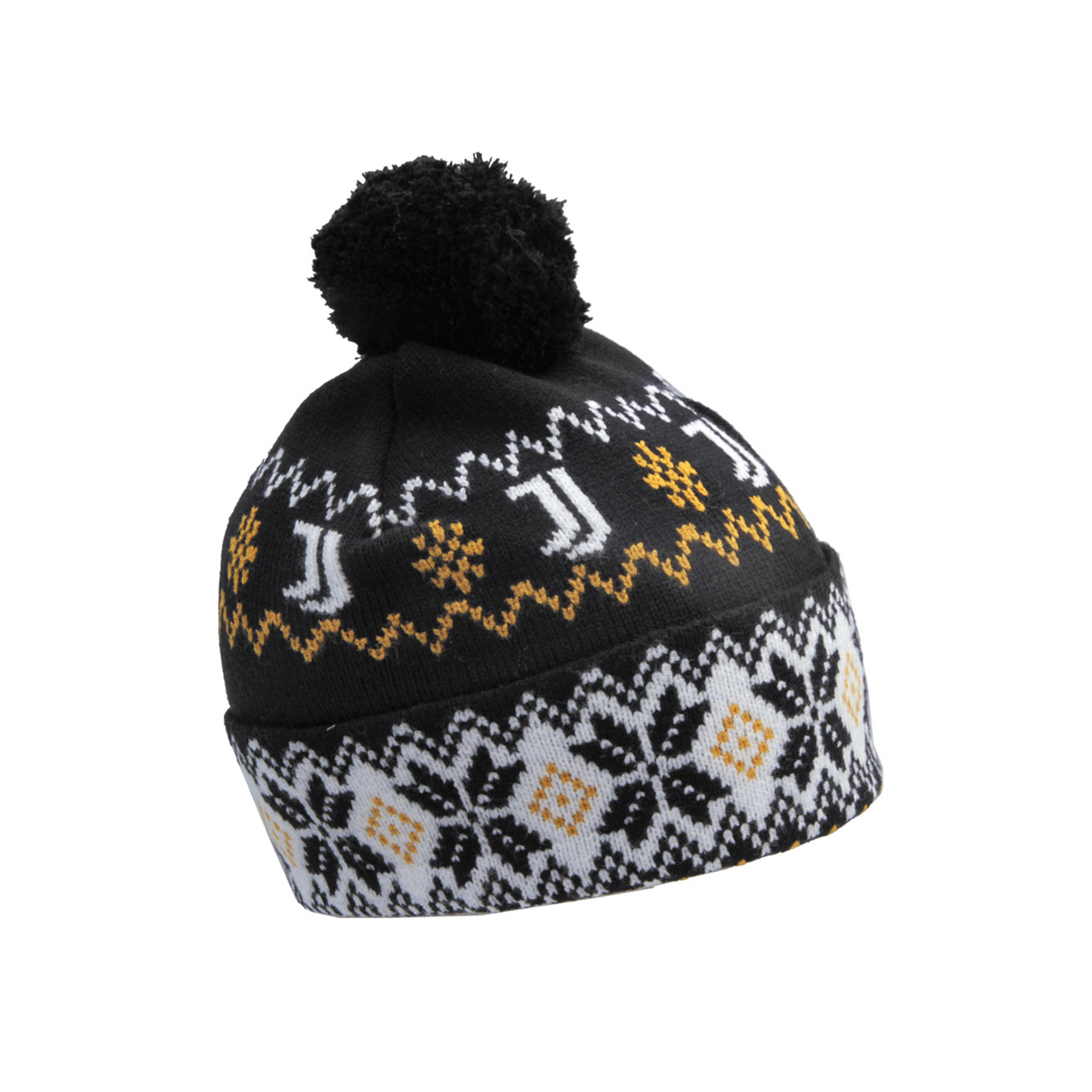 CAPPELLO PONPON JACQUARD 52%VI 30%PL 18%PA JUVENTUS