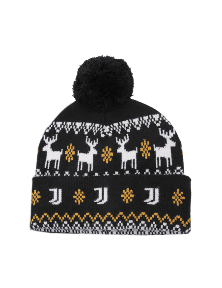 CAPPELLO PONPON JACQUARD PATCH PELLE 52%VI 30%PL 18%PA JUVENTUS