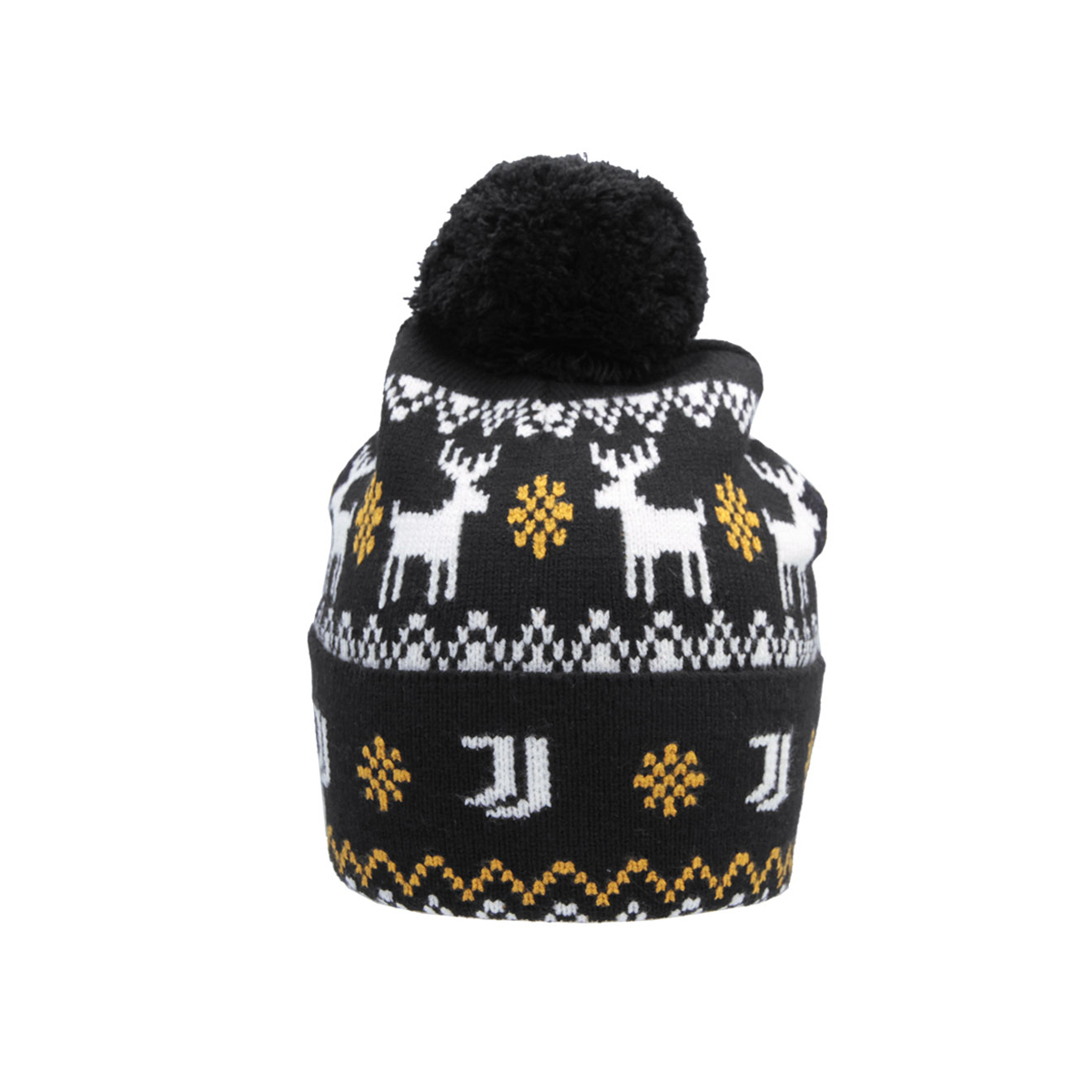 CAPPELLO PONPON JACQUARD PATCH PELLE 52%VI 30%PL 18%PA JUVENTUS