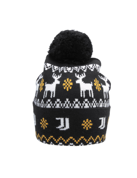 CAPPELLO PONPON JACQUARD PATCH PELLE 52%VI 30%PL 18%PA JUVENTUS