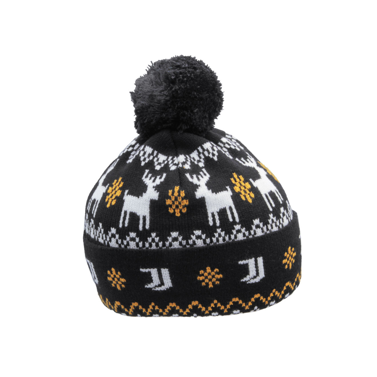 CAPPELLO PONPON JACQUARD PATCH PELLE 52%VI 30%PL 18%PA JUVENTUS