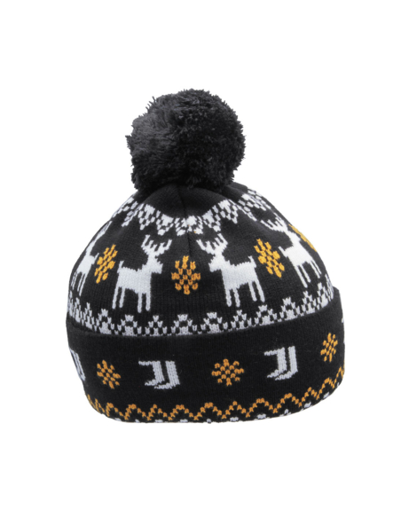 CAPPELLO PONPON JACQUARD PATCH PELLE 52%VI 30%PL 18%PA JUVENTUS