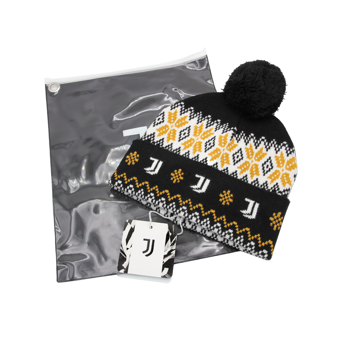 CAPPELLO PONPON JACQUARD 52%VI 30%PL 18%PA JUVENTUS