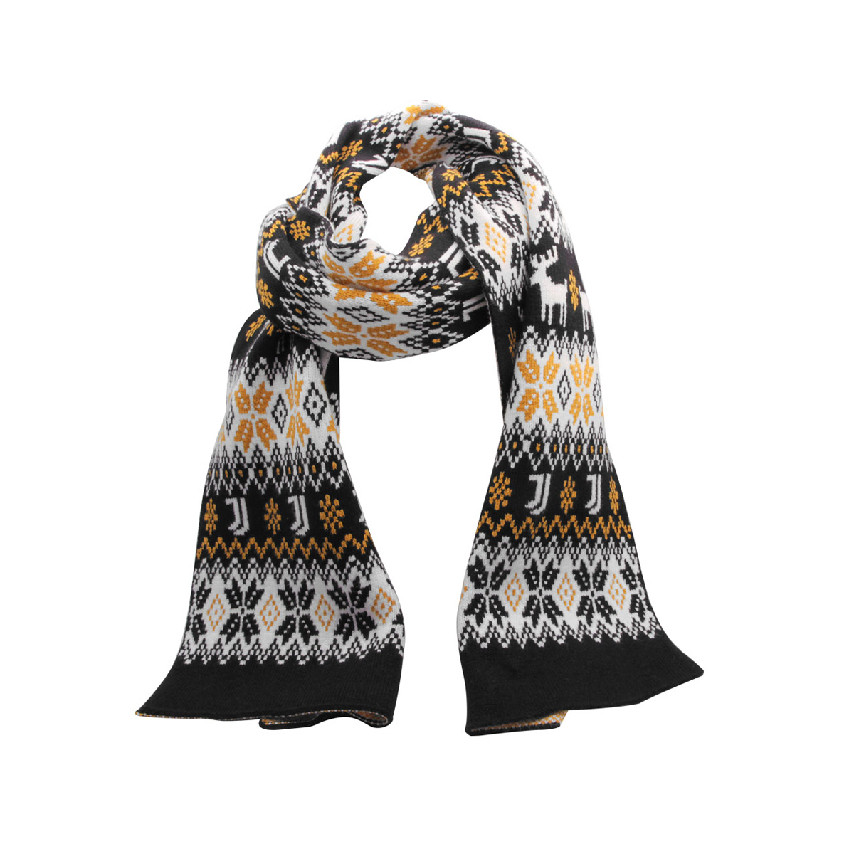 SCIARPA JACQUARD 170X23 52%VI 30%PL 18%PA JUVENTUS