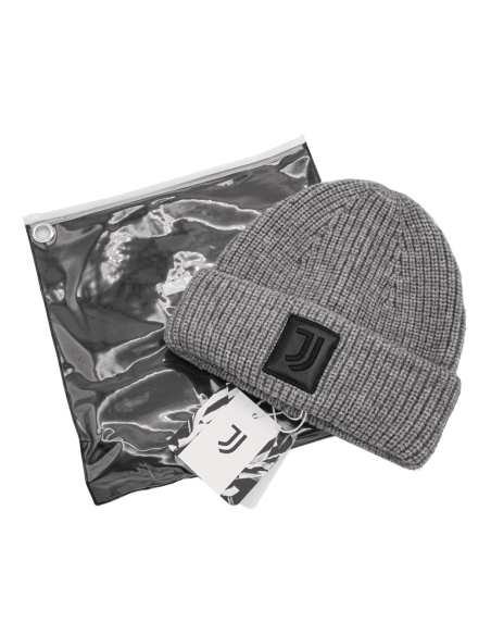 CAPPELLO SKIPPER GRIGIO PATCH PELLE RICAMATO 47%PC 31%PL 22%NY JUVENTUS