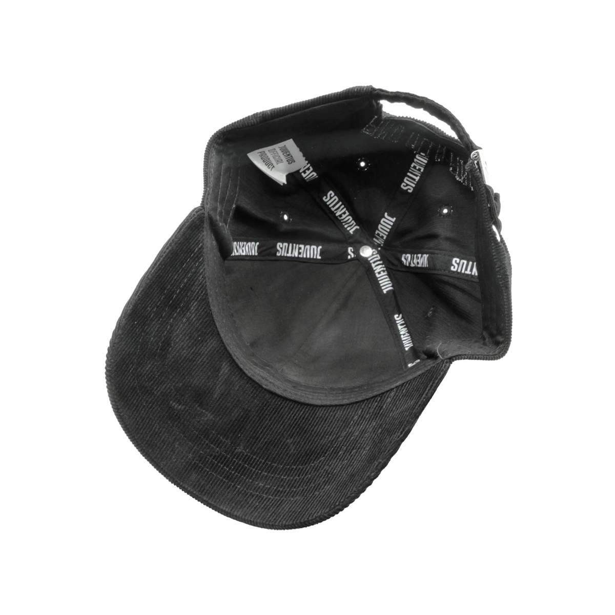 CAPPELLO BASEBALL VELLUTO RICAMO NERO 100%CO JUVENTUS