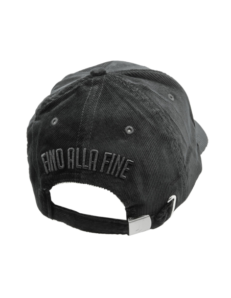 CAPPELLO BASEBALL VELLUTO RICAMO NERO 100%CO JUVENTUS