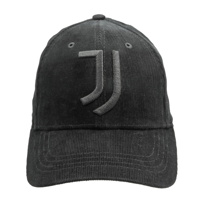 CAPPELLO BASEBALL VELLUTO RICAMO NERO 100%CO JUVENTUS