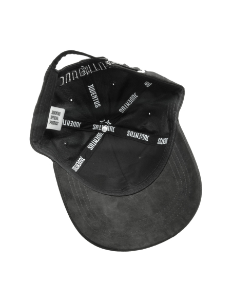 CAPPELLO BASEBALL ALCANTARA RICAMO NERO 100%PL JUVENTUS
