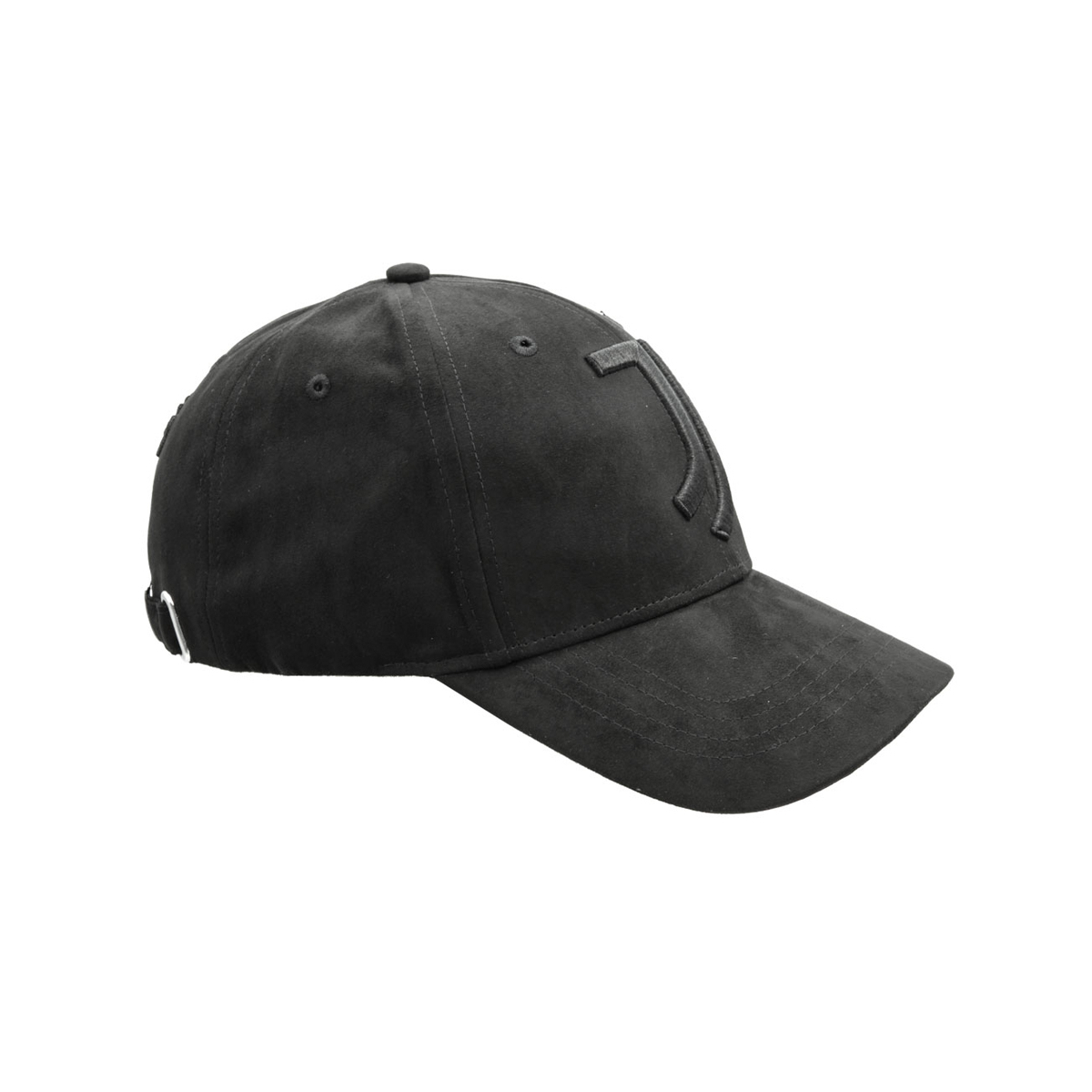 CAPPELLO BASEBALL ALCANTARA RICAMO NERO 100%PL JUVENTUS
