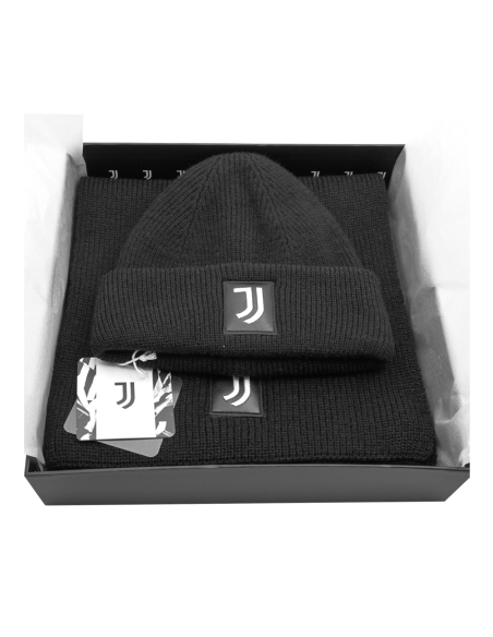 SET SCIARPA E CAPPELLO CON RICAMO IN BOX 47%PC 31%PL 22%NY JUVENTUS