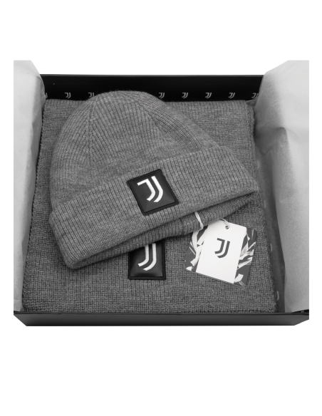 SET SCIARPA E CAPPELLO CON RICAMO IN BOX 47%PC 31%PL 22%NY JUVENTUS