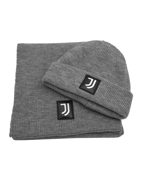 SET SCIARPA E CAPPELLO CON RICAMO IN BOX 47%PC 31%PL 22%NY JUVENTUS
