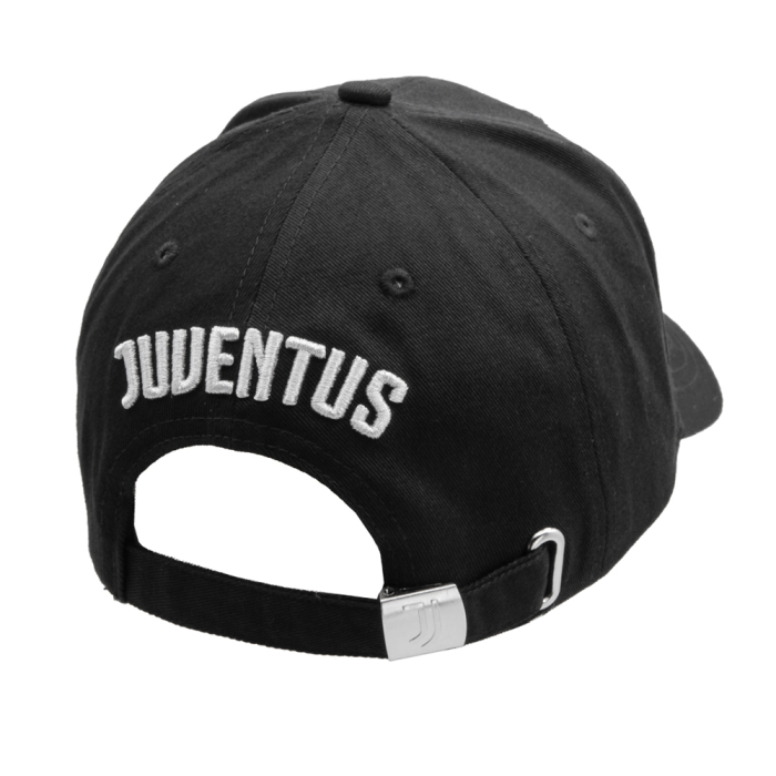 CAPPELLO BASEBALL COTONE LOGO RICAMO ARGENTO 100%CO JUVENTUS 2